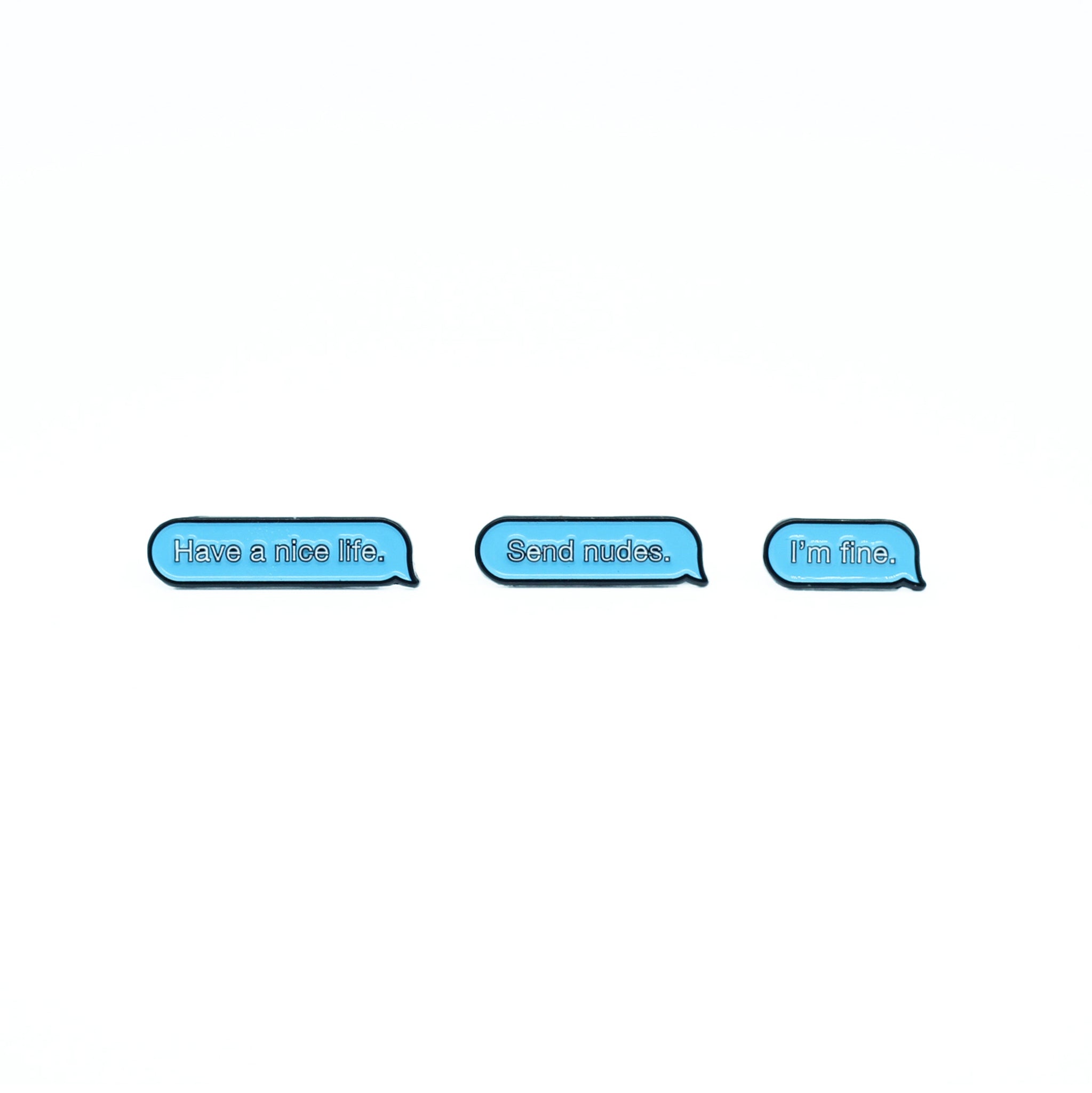 Text Message Pin Set